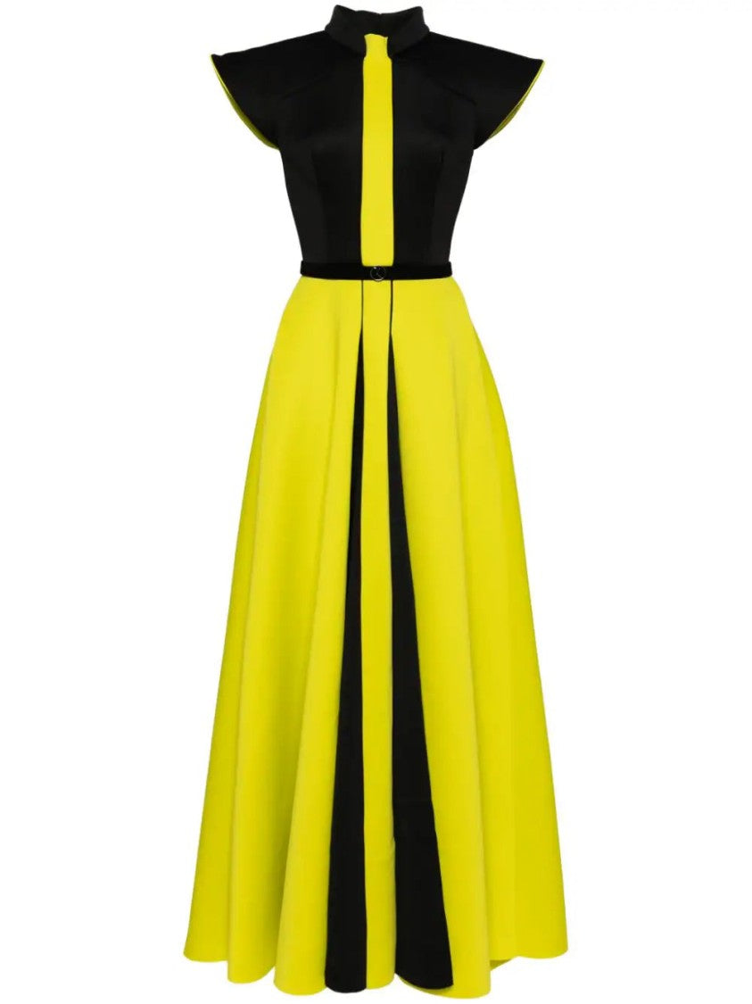 Saiid Kobeisy Neoprene Dress With Wide Shoulders