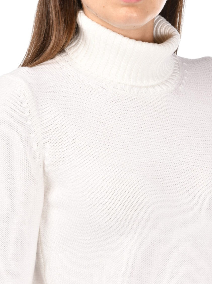 Gran Sasso Knitted Turtleneck Sweater With Side Slits