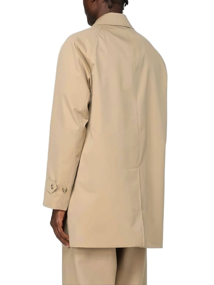 Burberry Classic Short Car Coat In Smooth Cotton Fabric