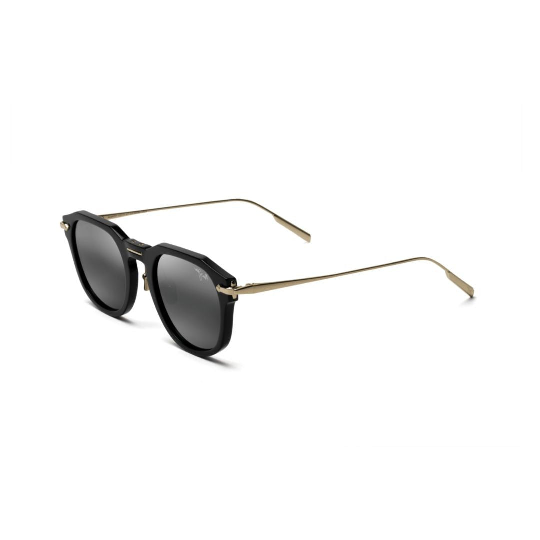 Maui Jim Alika Square-Frame Sunglasses With Glossy Black Front