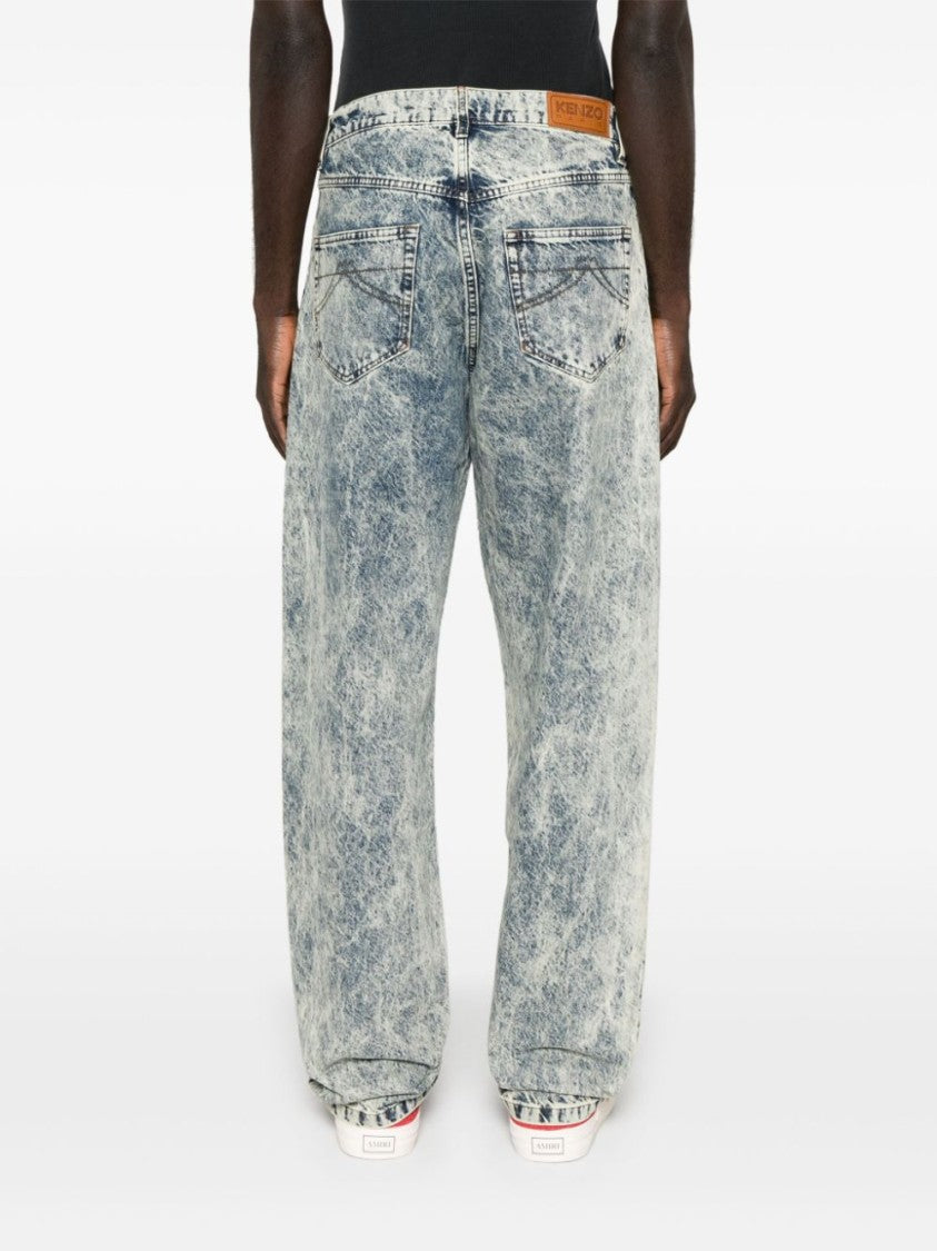 Kenzo Faded Blue Denim Jeans