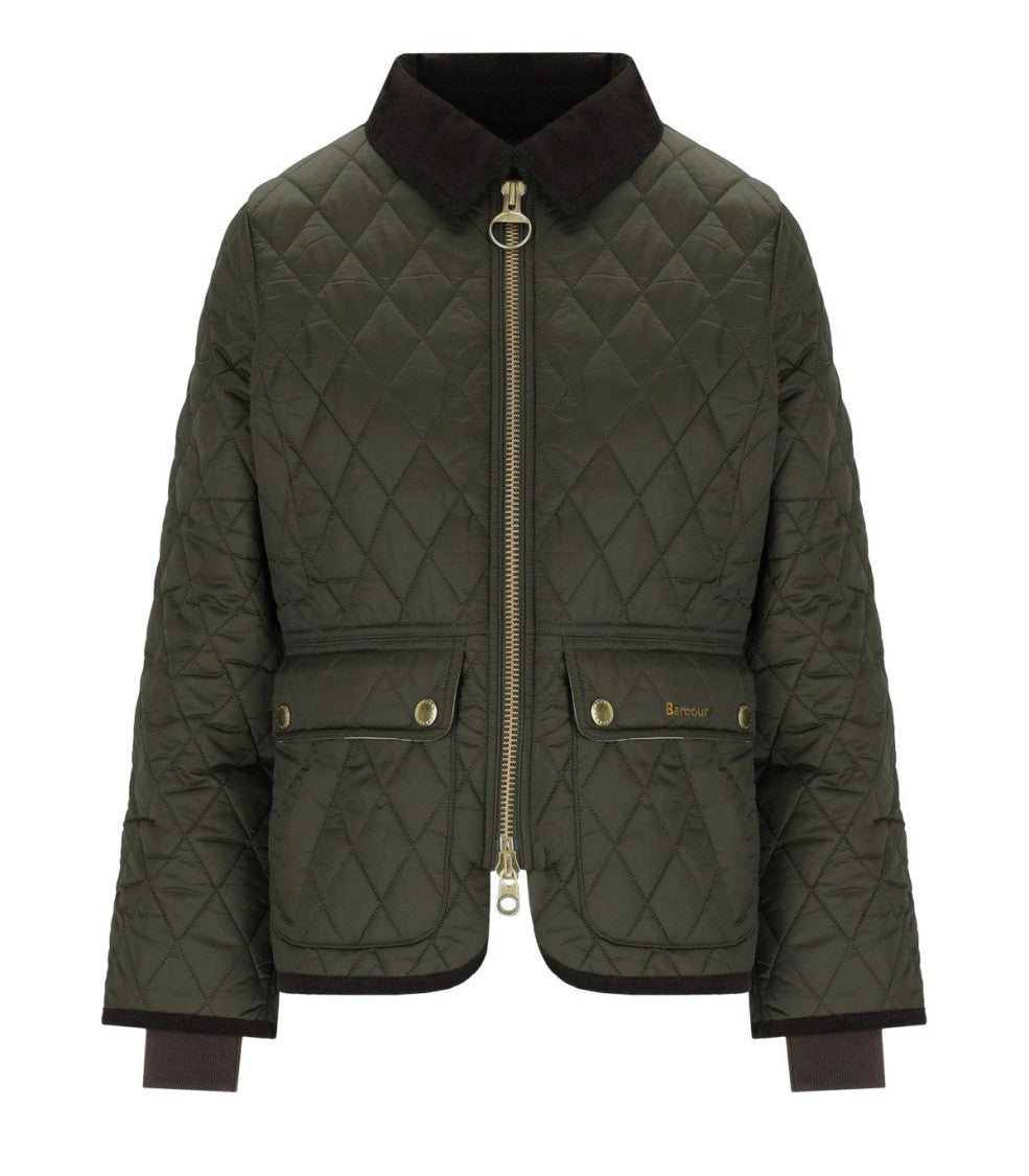 Barbour Beadnell Green Fitted Jacket