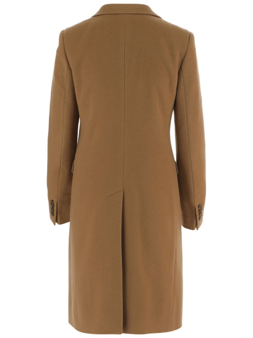 Tagliatore Single-Breasted Cashmere Coat With Classic Lapel And Tailored Silhouette