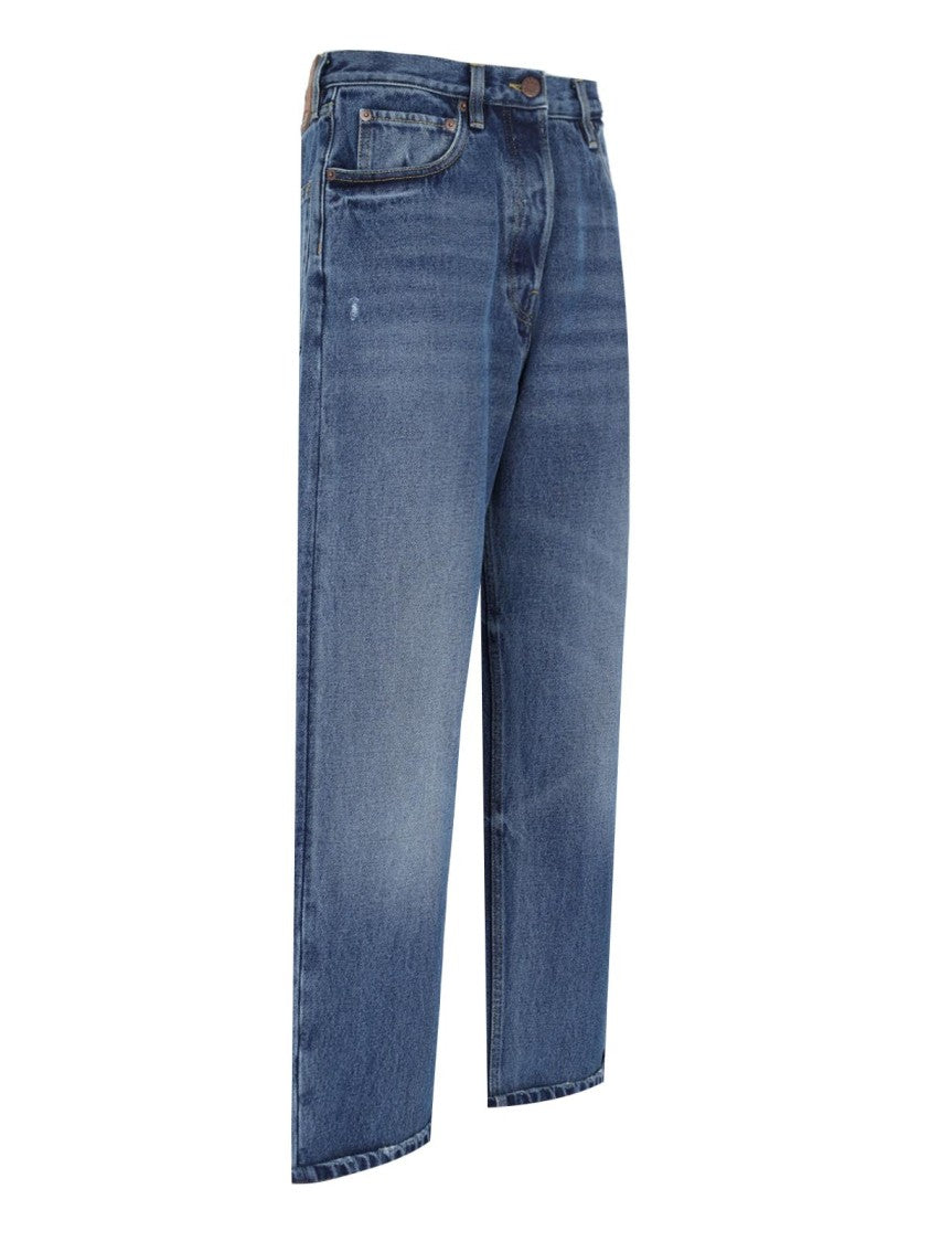 Prada Wide-Leg Jeans – Light Blue
