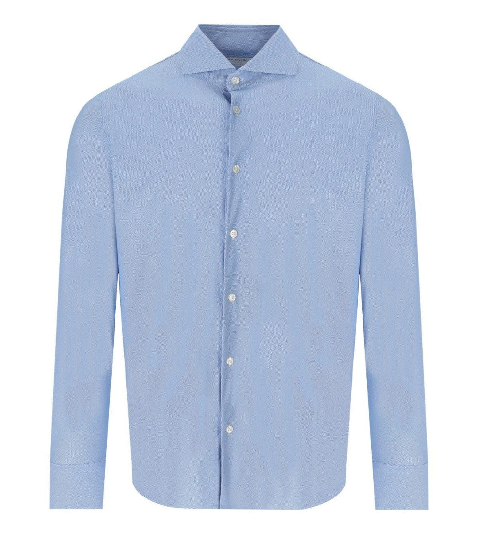 Archivium Light Blue Oxford Effect Shirt