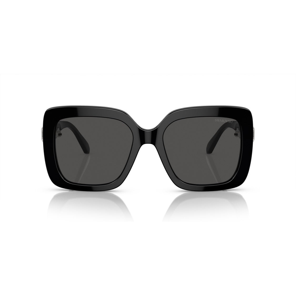 Swarovski 0Sk6001 Oversized Square Frame Sunglasses With Crystal Embellishment
