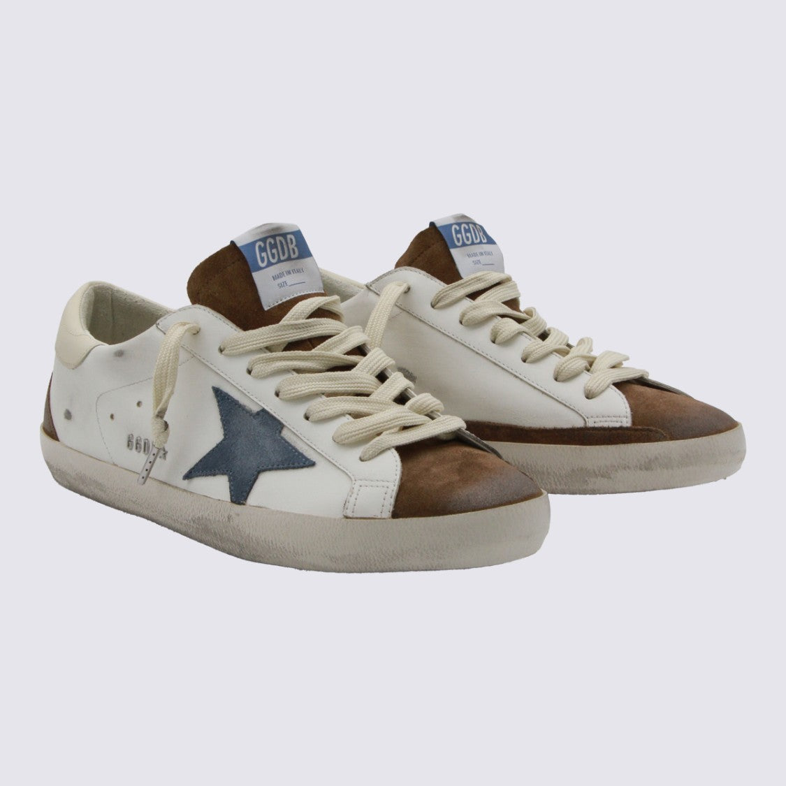 Golden Goose Signature Blue Star Vintage-Inspired Sneakers