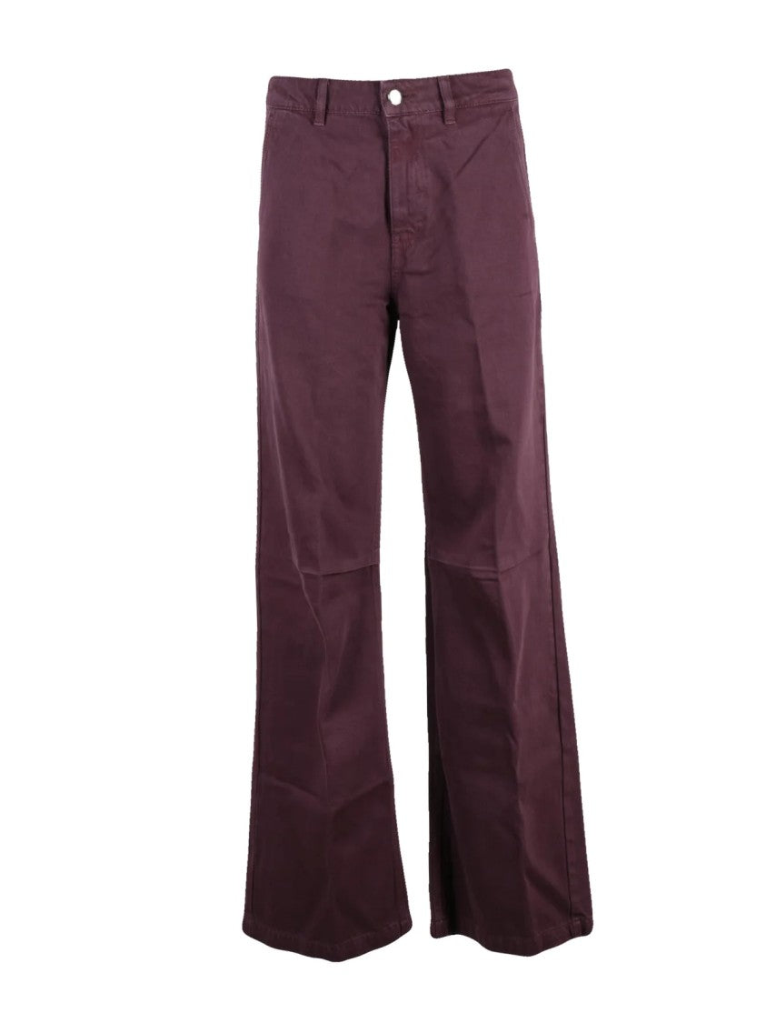 Icon Denim Classic Wide-Leg Denim Jeans With Subtle Star Embroidery