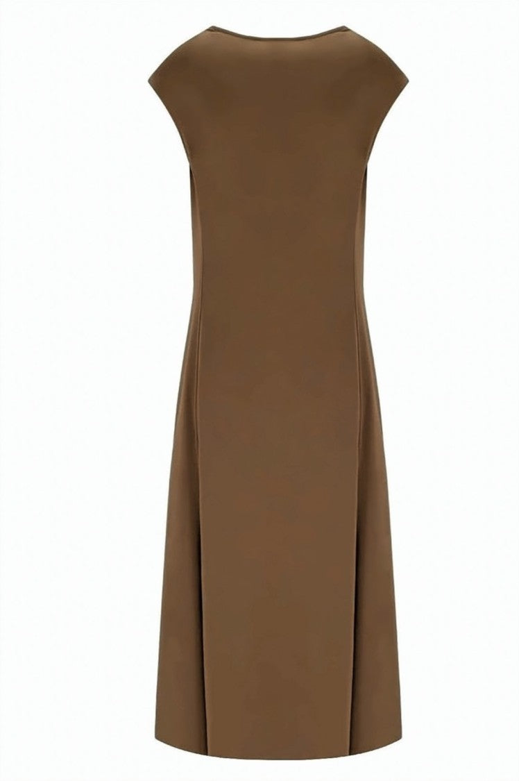 Max Mara Leisure Soft Neckline Sleeveless Long Dress