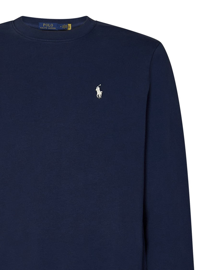 Polo Ralph Lauren Navy Blue Loopback Cotton Crewneck Sweatshirt