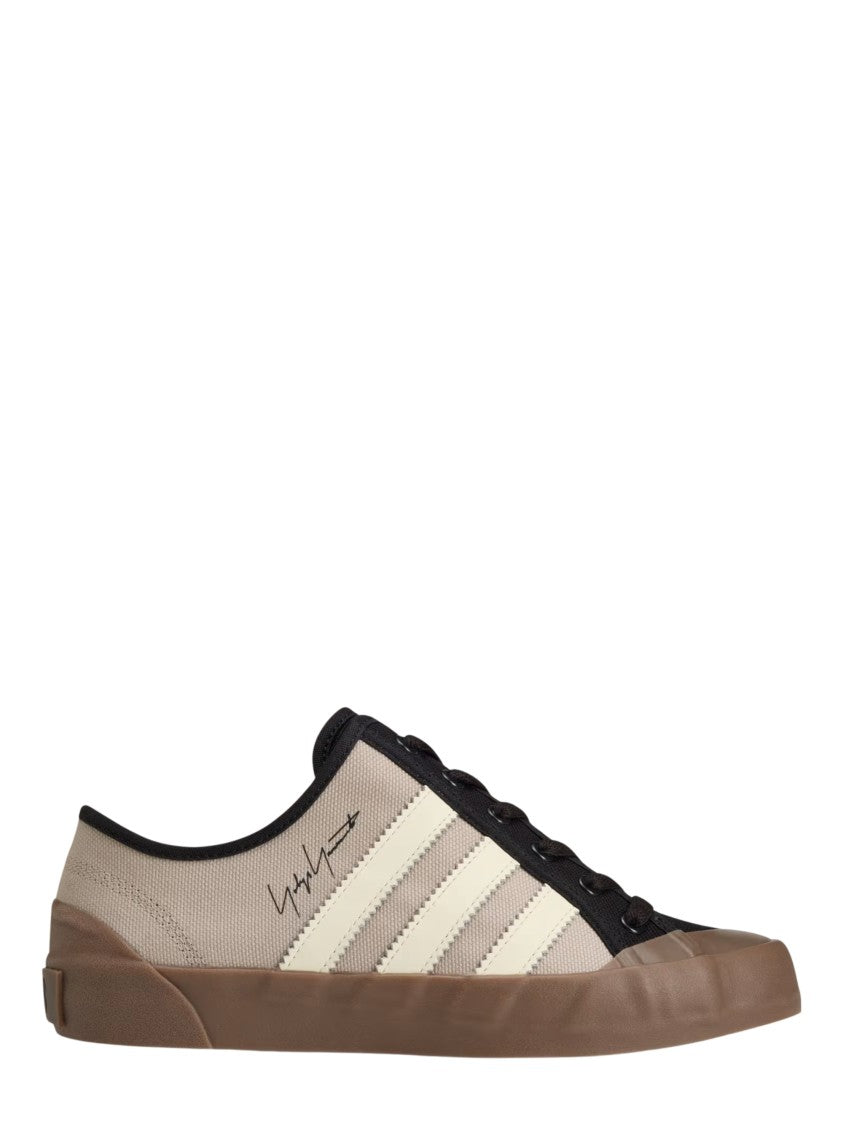 Y-3 Beige Nisi Lo Canvas Low-Top Sneakers