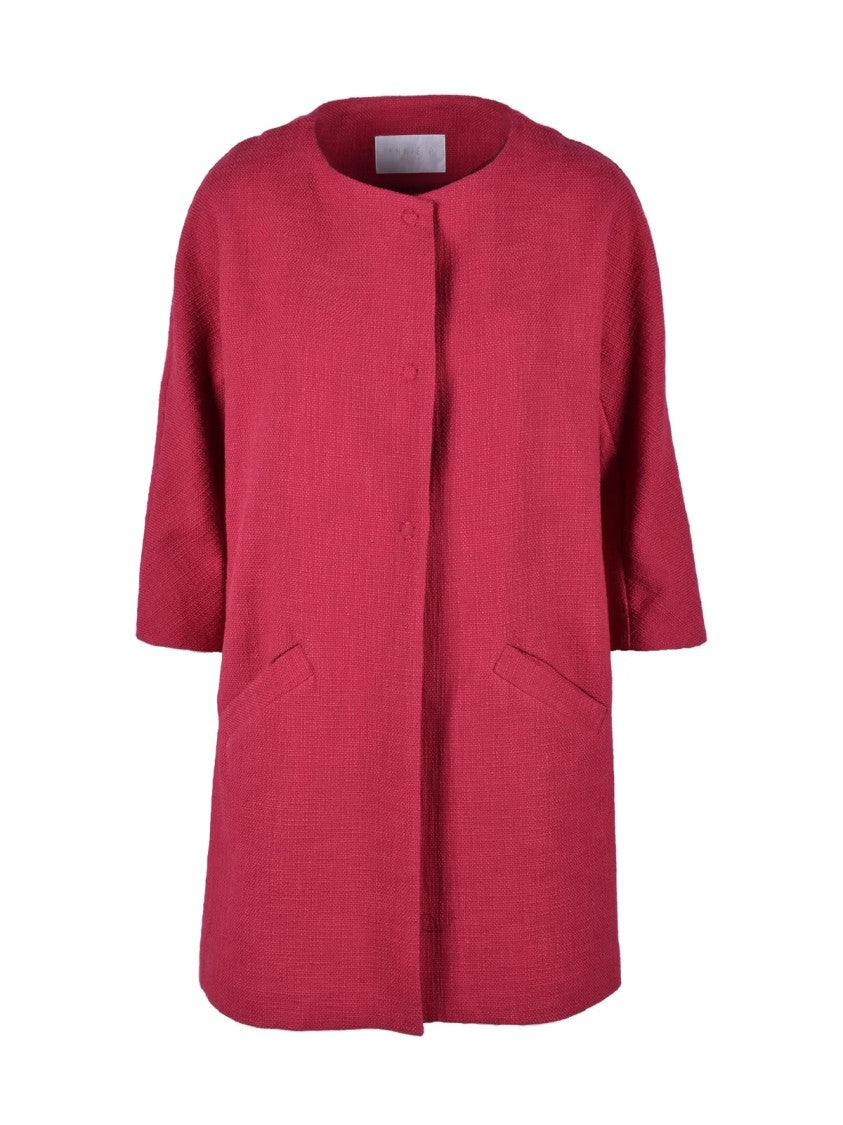 Annie P. Red Cotton Coat