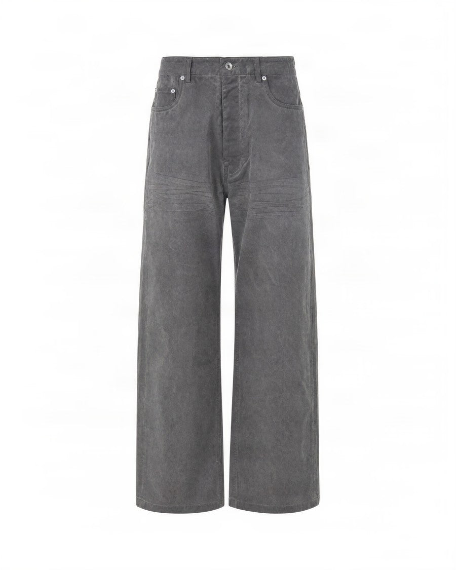 Drkshdw By Rick Owens Geth Mid-Rise Wide-Leg Jeans