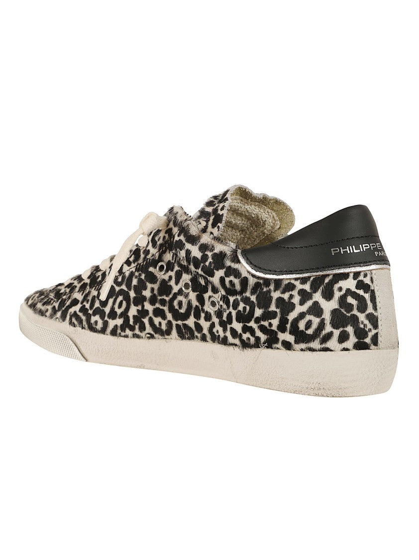 Philippe Model Low-Top Sneakers With Pony Skin Upper
