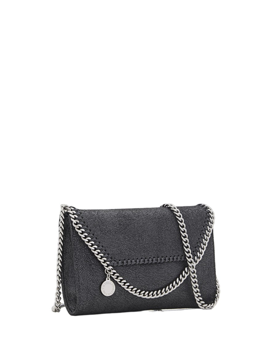 Stella Mccartney Grey Falabella Wallet Matte Shaggy Clutch