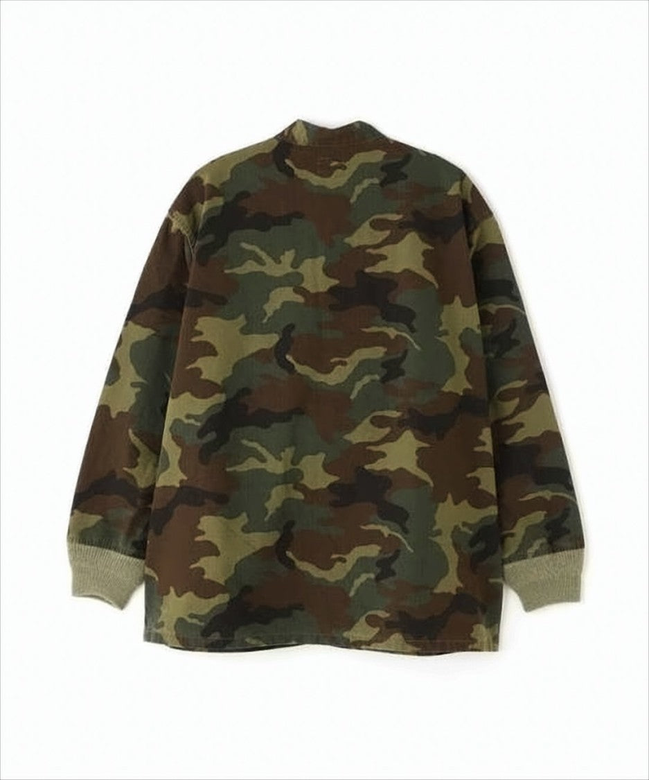 Needles Camo-Patterned Military-Inspired Jacket With Ribbed Cuffs