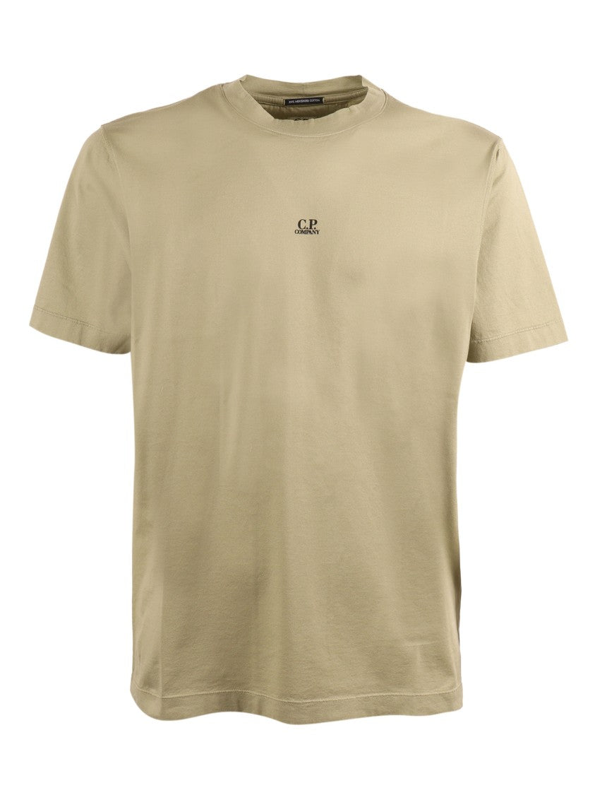 C.P. Company Minimalist Centered Logo Crew Neck T-Shirt