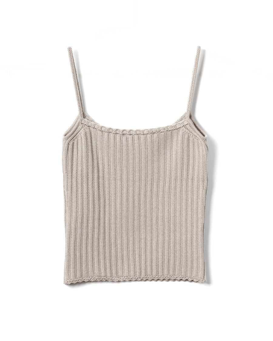 Lanvin Ribbed Viscose Tank Top