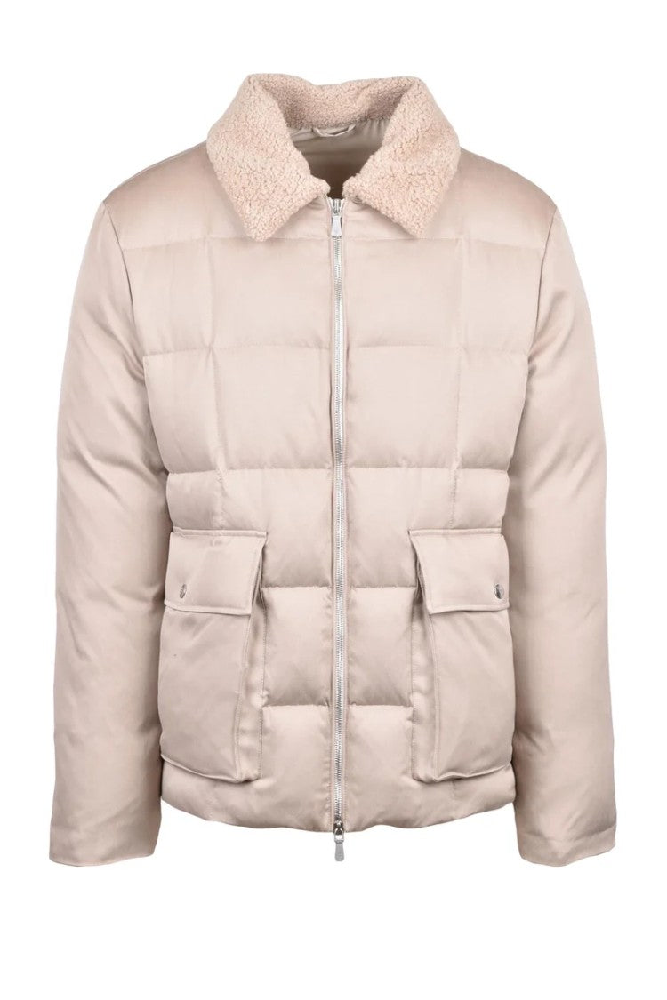 Eleventy Silk Down Jacket - Beige