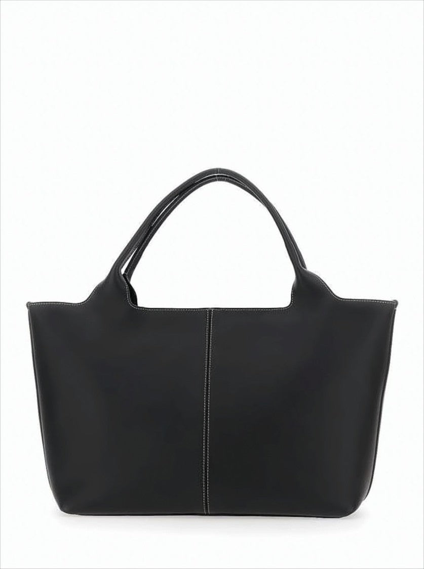 Tod's Calf Leather Shoulder Bag With Minimalist Design