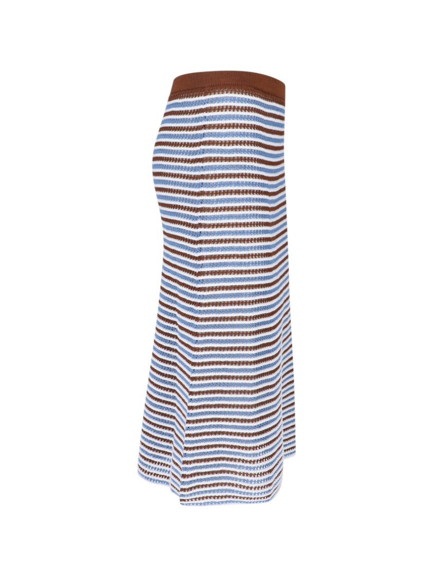 Marni Multicolor Crochet Knit Cotton Skirt