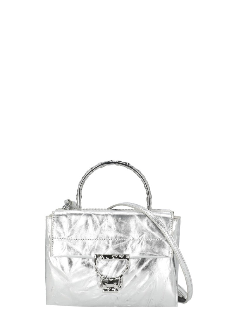 Coccinelle Arlettis Droplet Bag With Rigid Metal Handle And Adjustable Strap