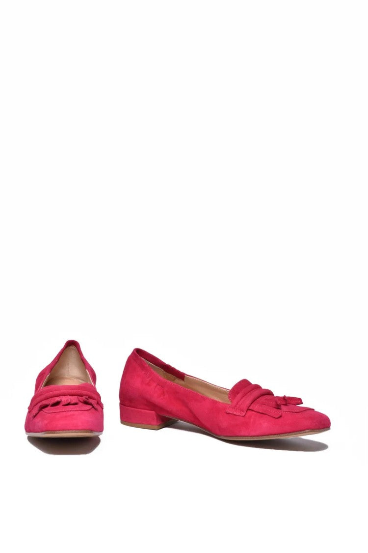 Giancarlo Abbigliamento Suede Loafer - Fuchsia