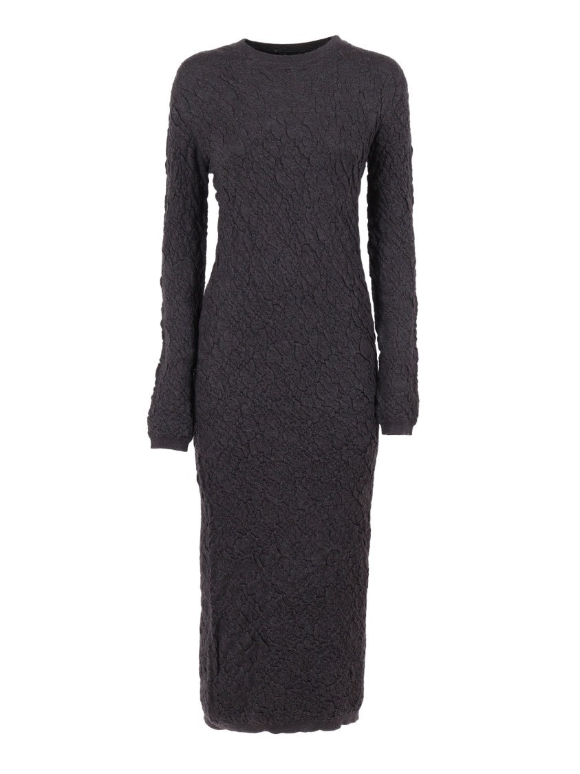 Fabiana Filippi M7long Knitted Merino Wool Sheath Dress