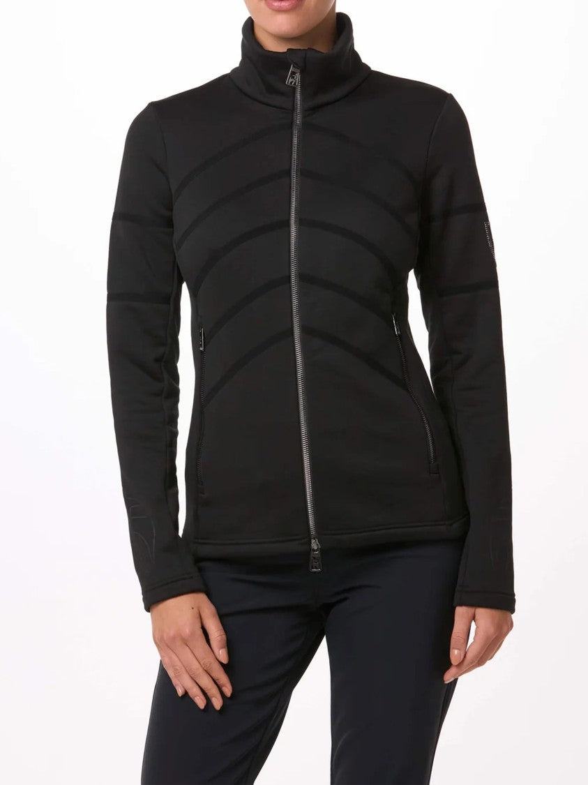 Toni Sailer Black Sue Fitted High-Collar Ski Jacket