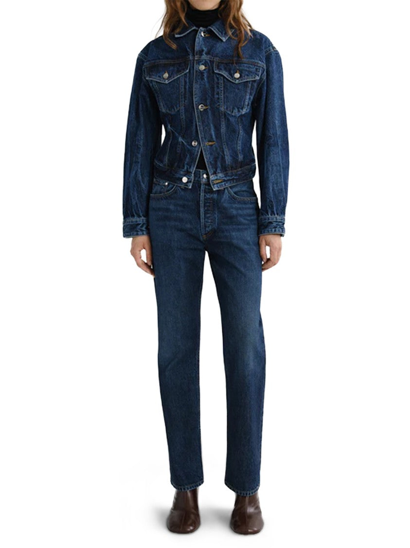Agolde Straight-Leg Denim Trousers With Mid-Rise Waist And Traditional Five-Pocket Design