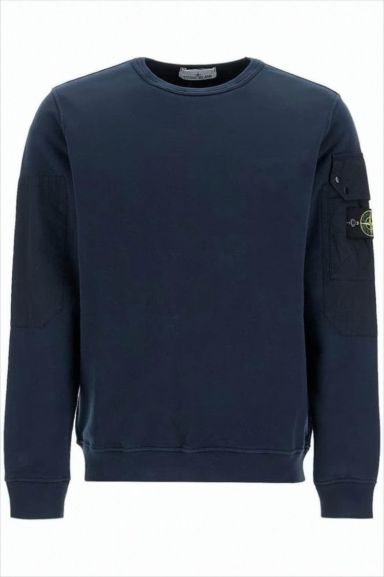 Stone Island Black Sweatshirt With Unique Patch