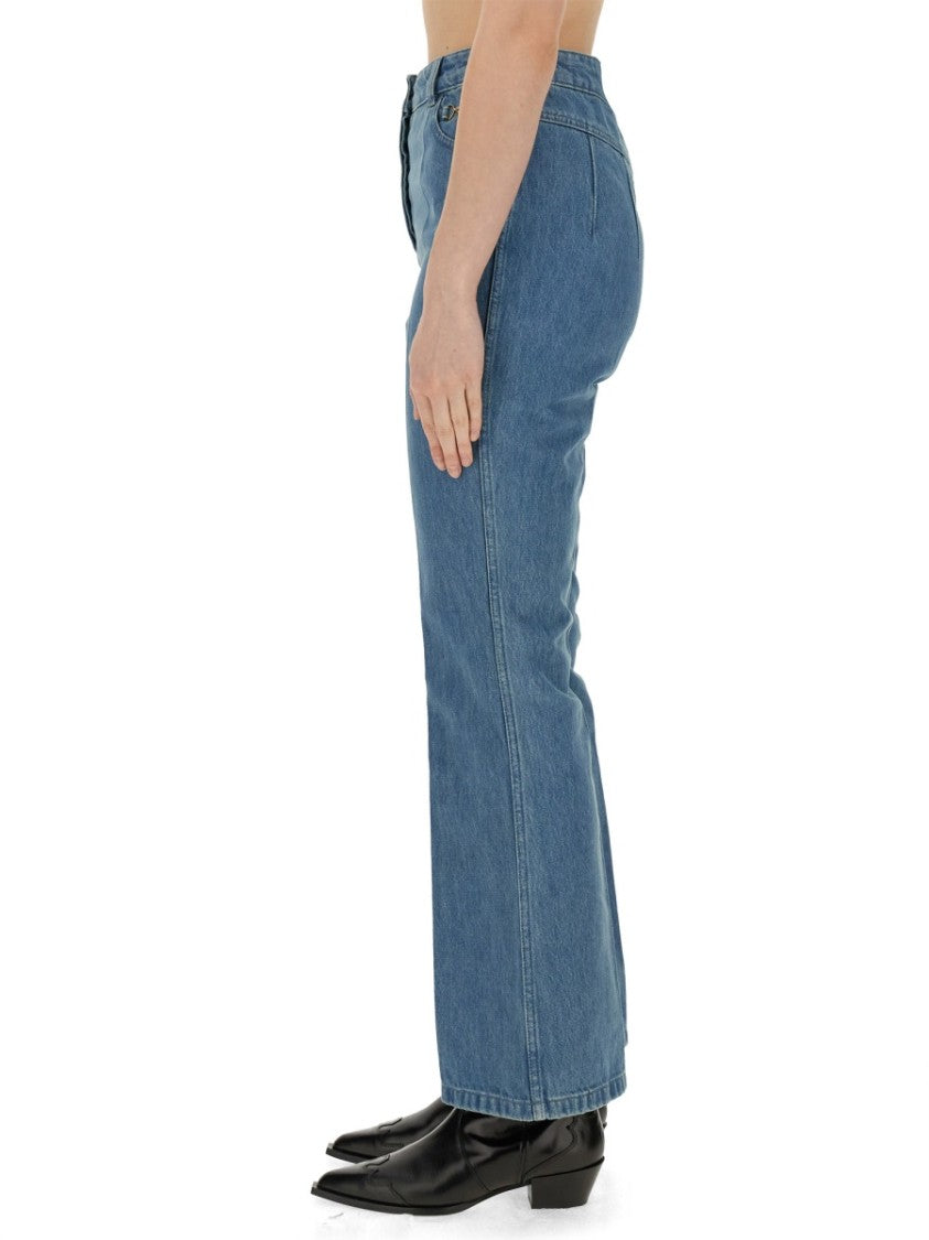 Patou Flare Fit Jeans With High Waist
