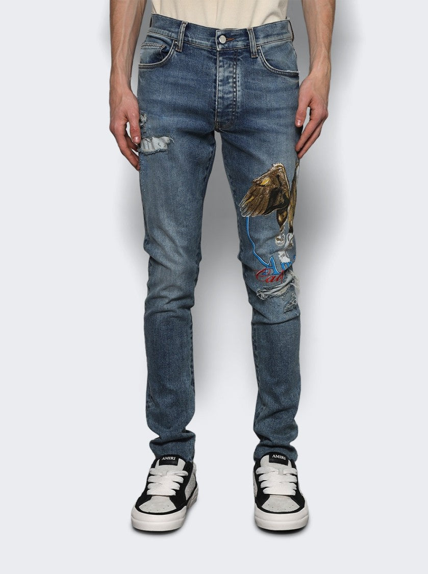 Amiri Pegasus Skinny Jean True Indigo