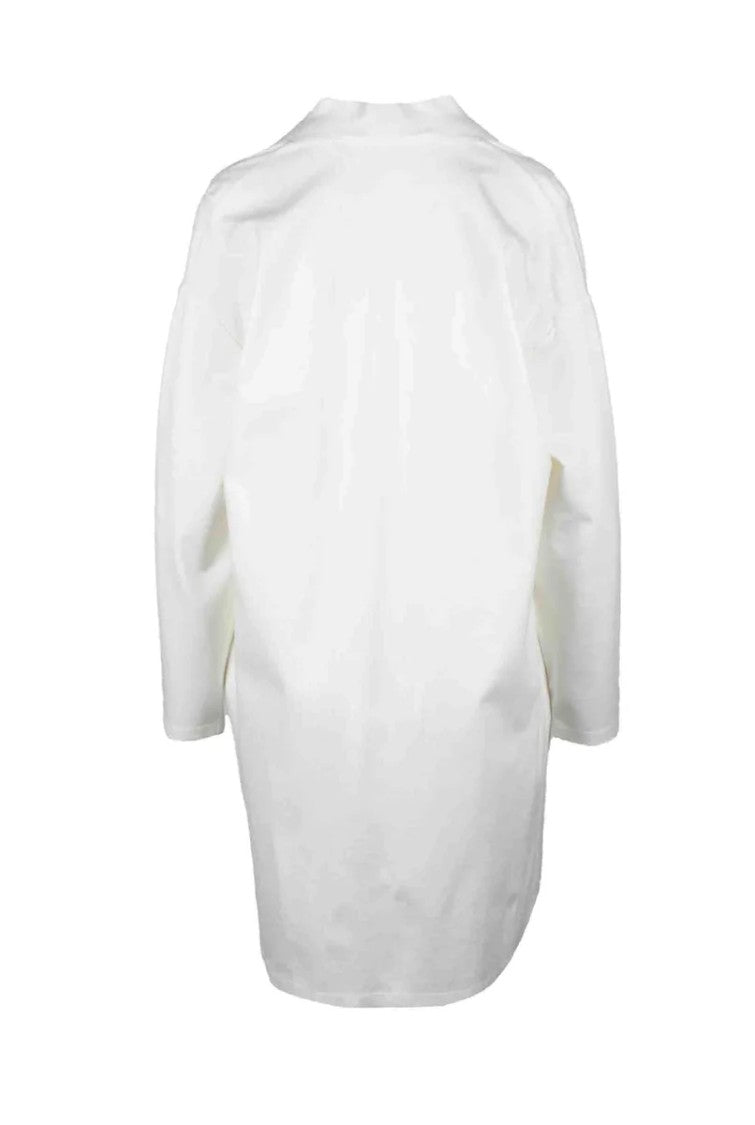 Plums White Viscose Nylon Elastane Cardigan