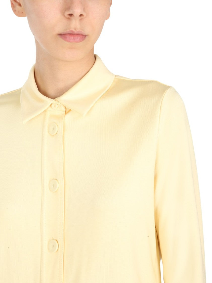 Jil Sander Pale Yellow Oversized Fit Shirt