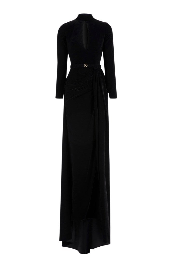 Saiid Kobeisy Velvet Long Dress