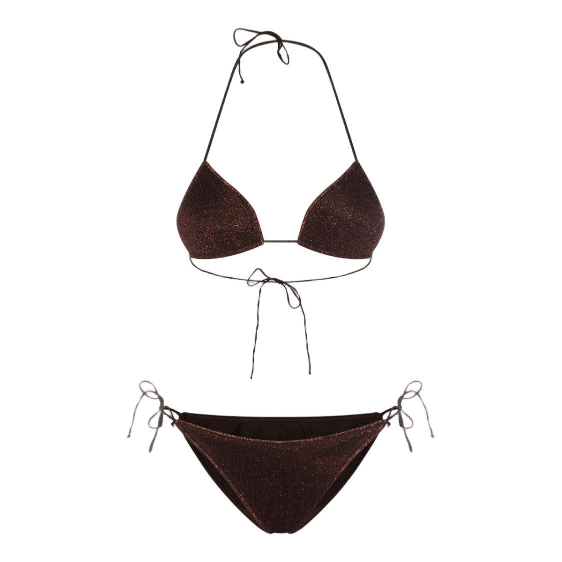 Oséree Two-Piece Glittery Triangle Bikini Set