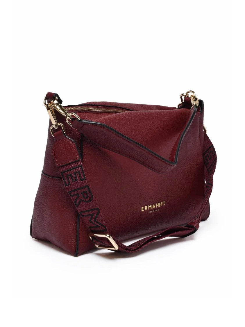Ermanno Firenze Red Polyurethane Victoria Shoulder Bag