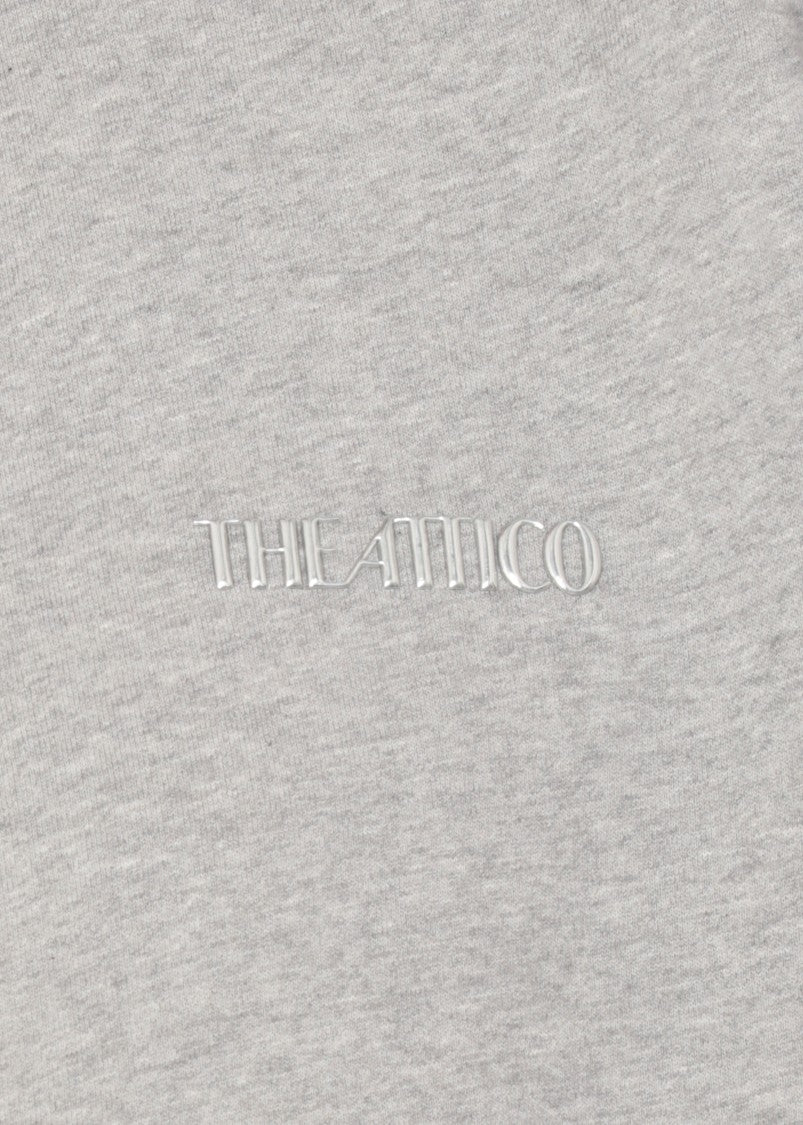 The Attico Relaxed Fit Cotton Sweatshirt With Front Relief Logo