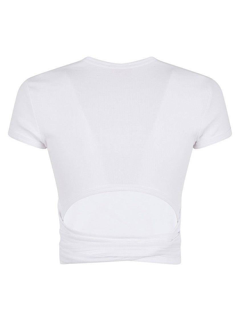 Diesel Tie-Detail Cotton Blend Top