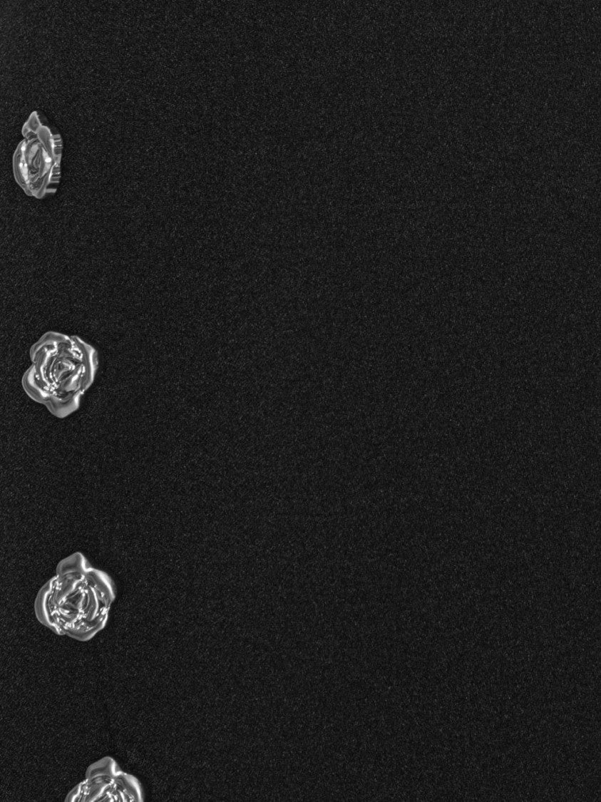 Rotate Form-Fitting Long Dress With High Neckline