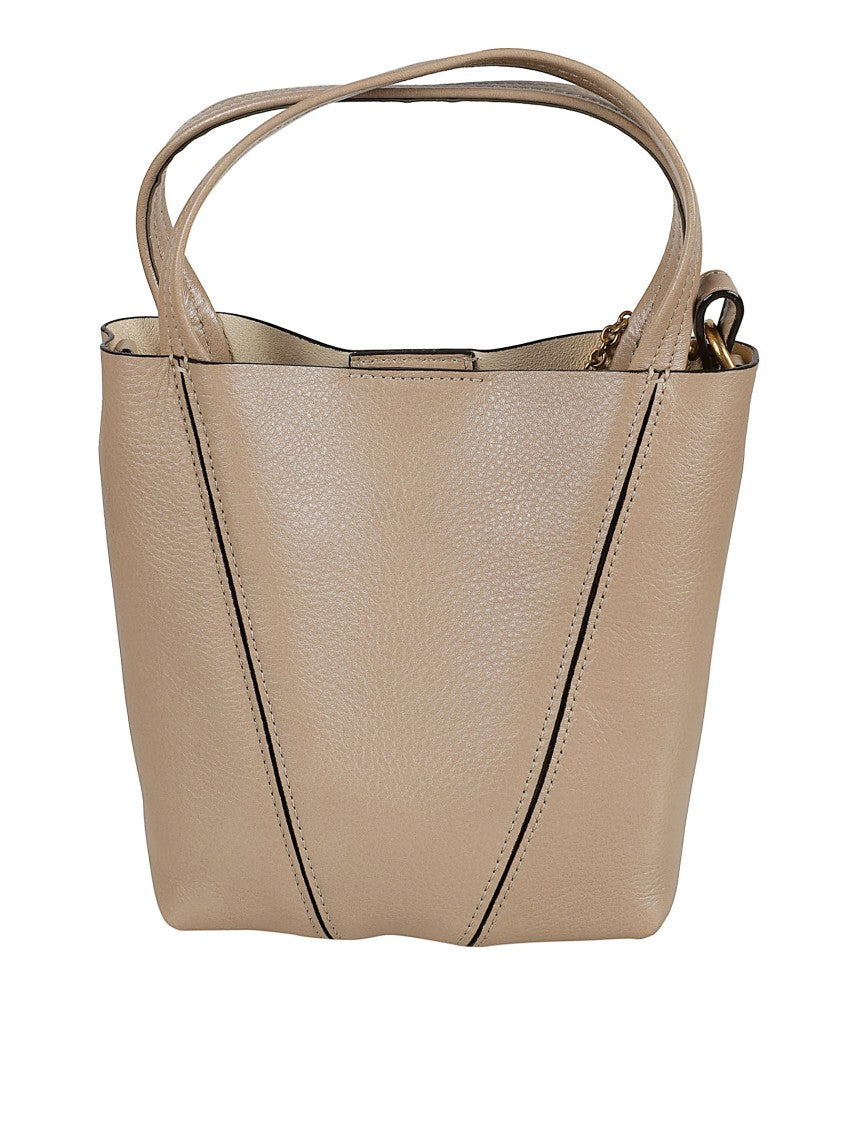 Chloé Textured Leather Handbag With Adjustable Shoulder Strap