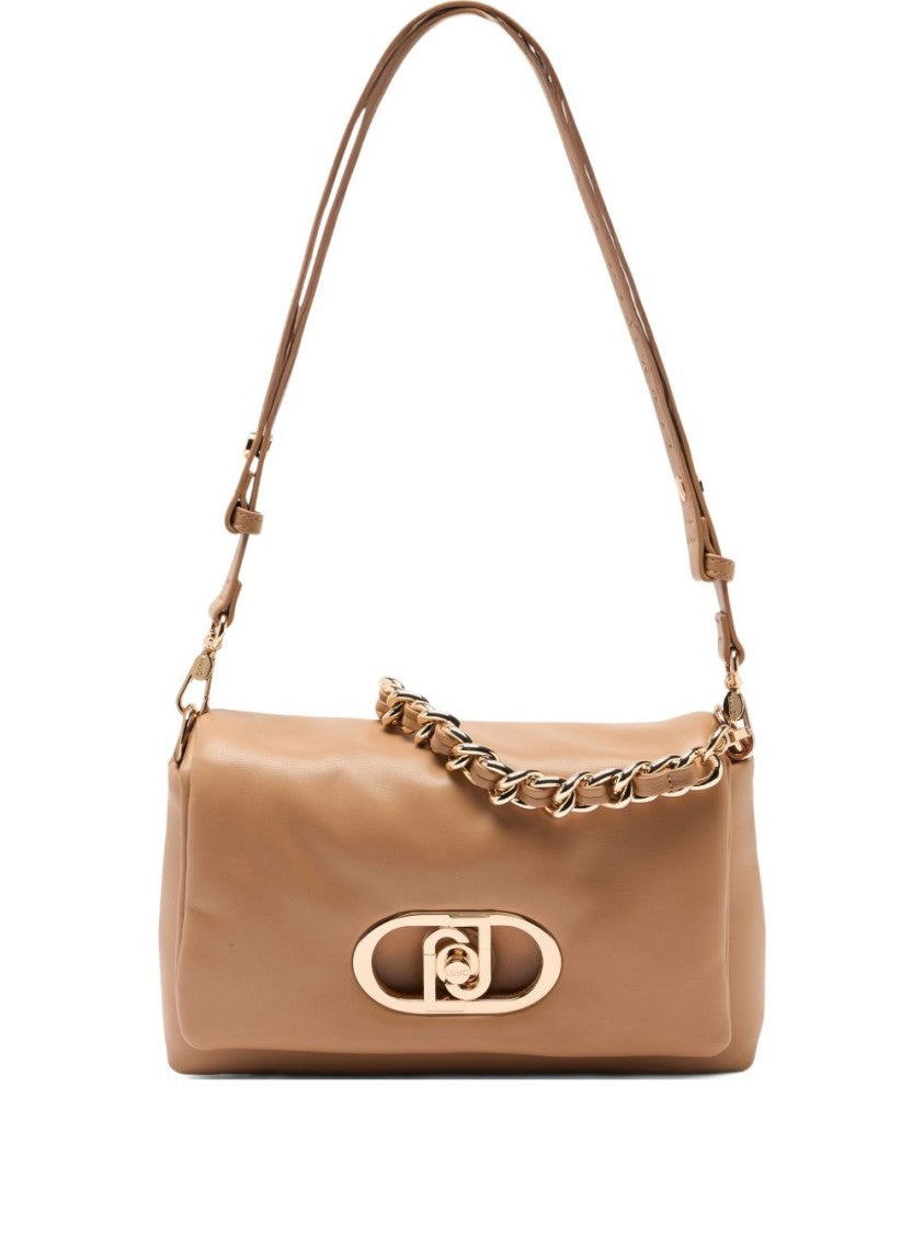 Liu Jo Light Brown Nappa Effect Utility Bag