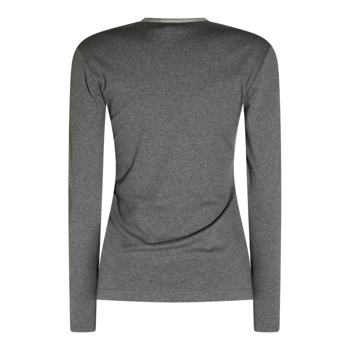 Fabiana Filippi Grey V-Neckline Top