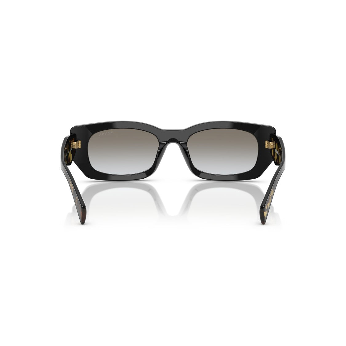 Prada 0Pr B05s Rectangular Black Acetate Sunglasses
