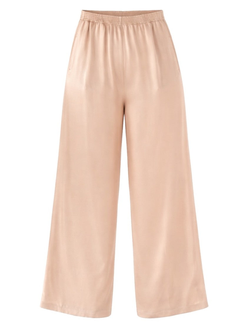 Fabiana Filippi Wide-Leg Viscose-Acetate Cropped Trousers Pants