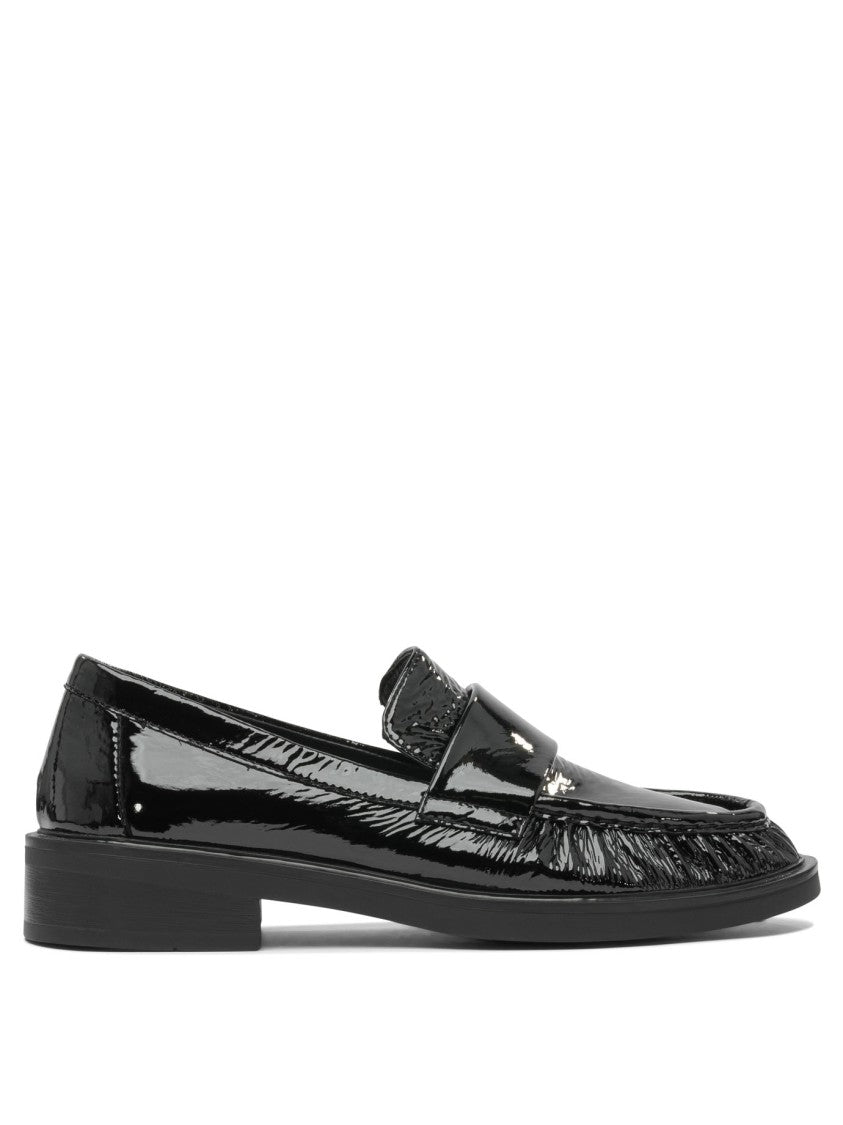 Strategia Glossy Leather Penny Loafers With Rubber Sole