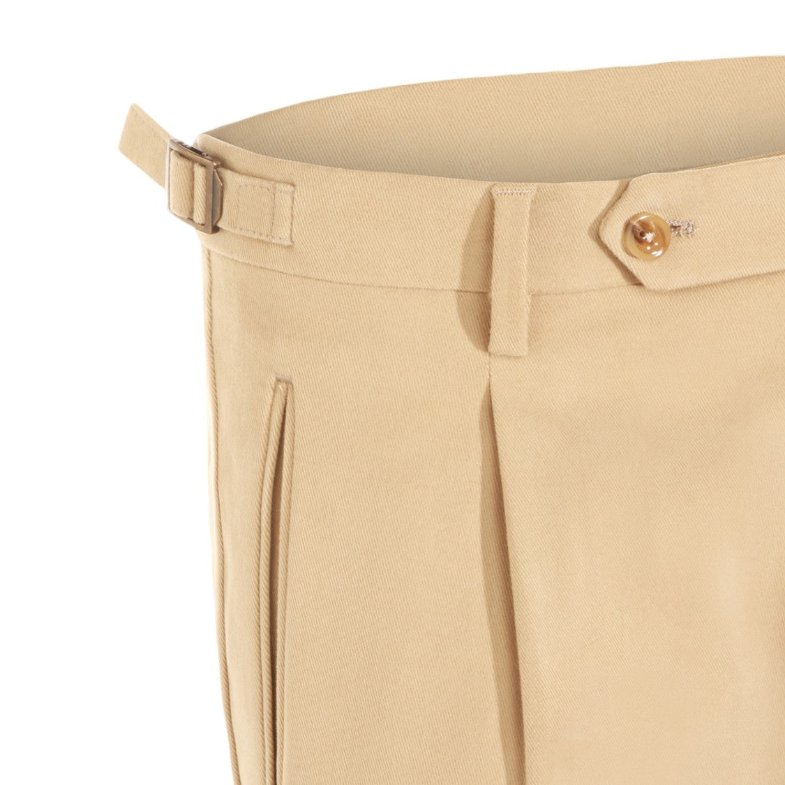 Berwich Tailored High-Waisted Pleated Cuffed-Hem Pants