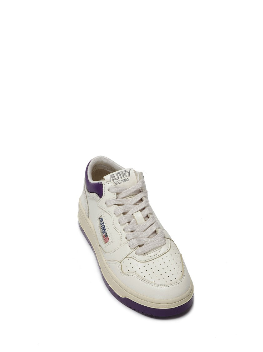 Autry Leather Sneakers With Perforated Toe