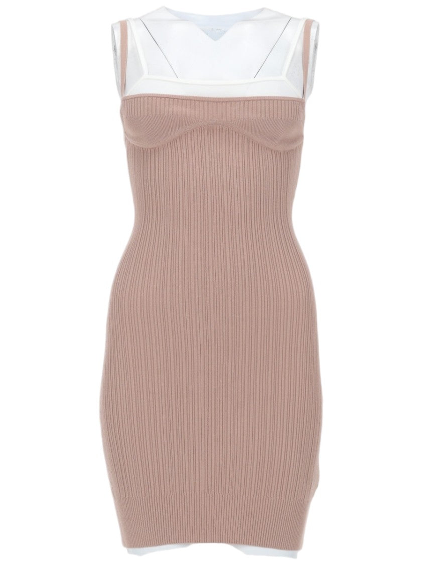 Diesel M-Zandra Layered Ribbed Tank Mini Dress